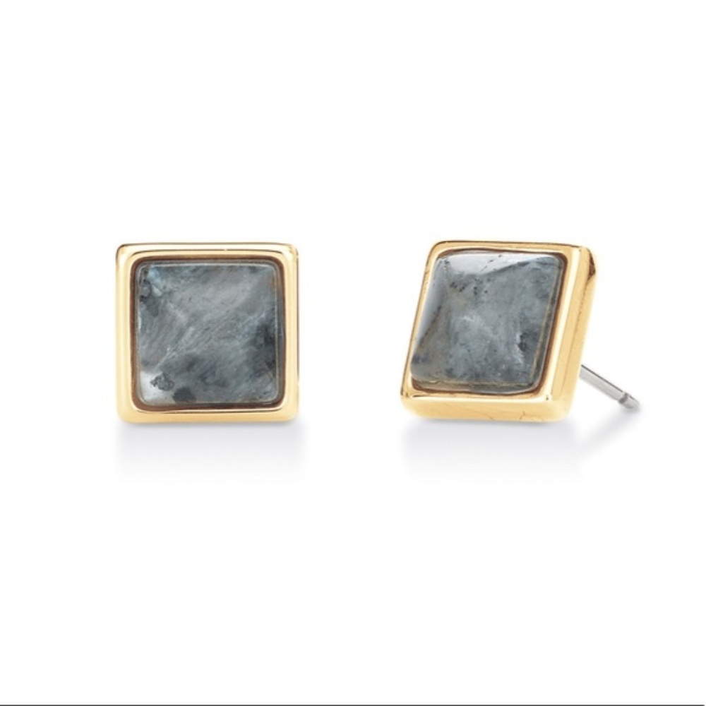 Lavrikite Wishing Stone Studs - Gold